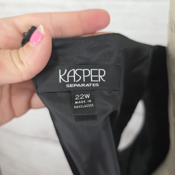 Kasper Seperates Plus Size Black Sleeveless Sheath Dress - Picture 9 of 11